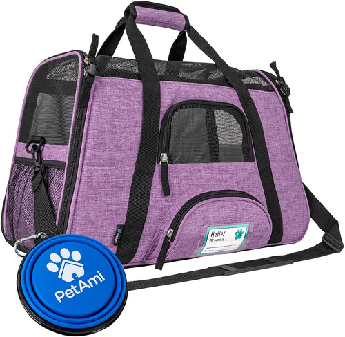 Airline Approved Pet Carrier – Soft Sided Travel Bag for Cats & Small Dogs (Lightweight & Ventilated)