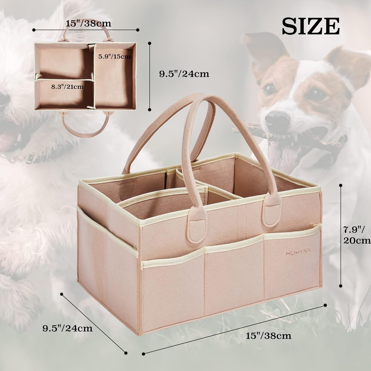 Dog Grooming Travel Tote Bag – Portable Pet Supply Organizer with Multi-Pockets for Home & Travel