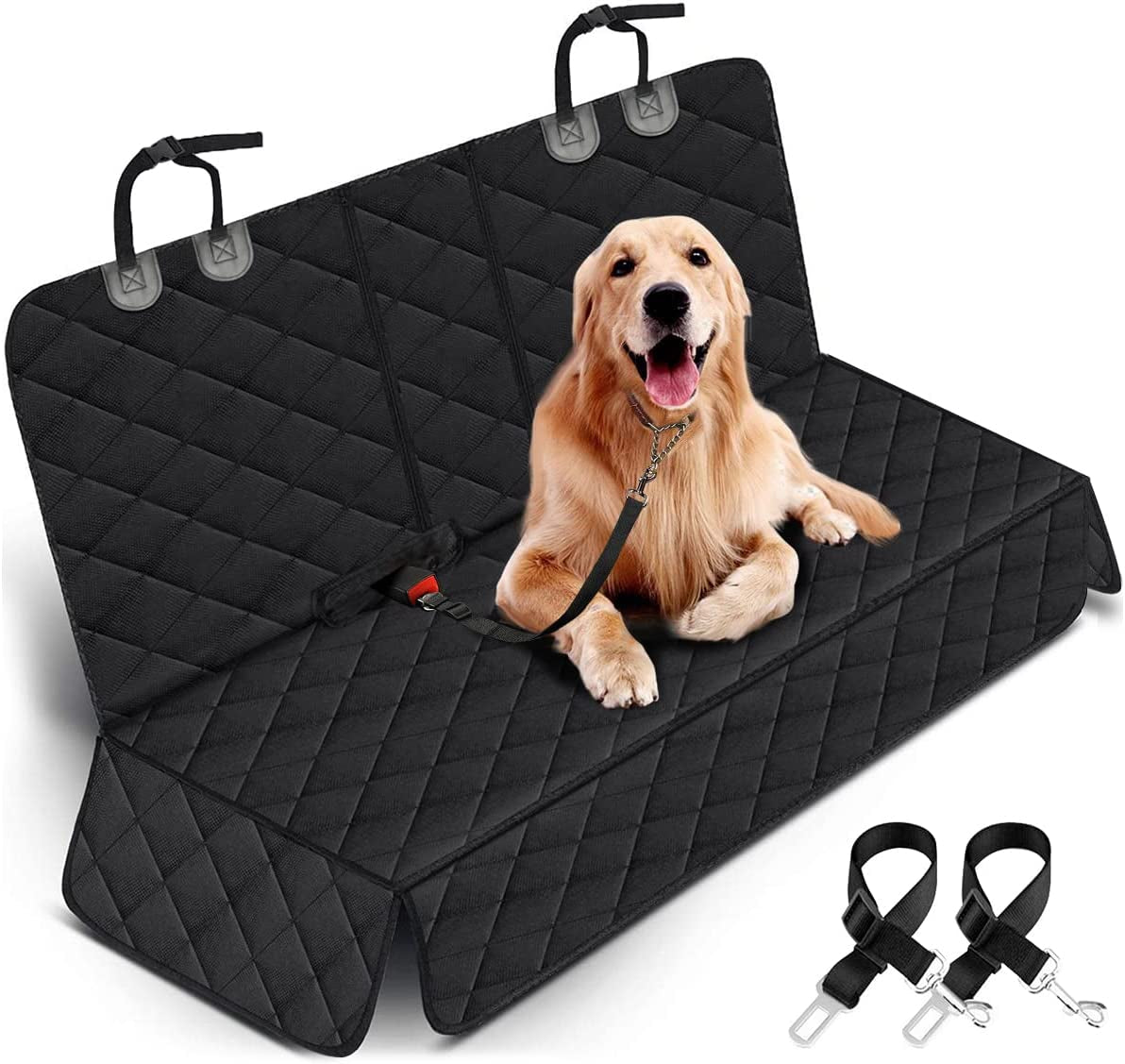 Waterproof dog car seat cover in back seat