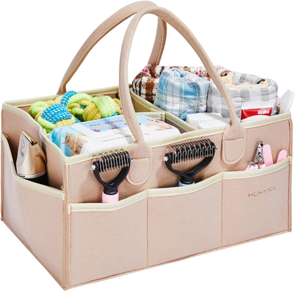 Dog Grooming Travel Tote Bag – Portable Pet Supply Organizer with Multi-Pockets for Home & Travel