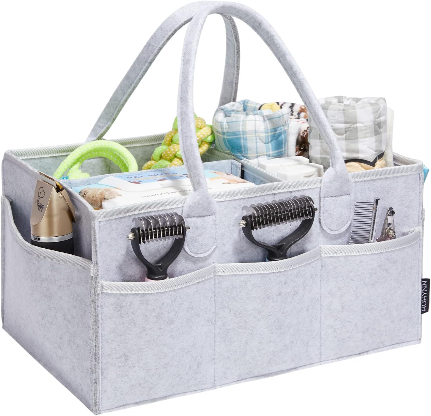 Dog Grooming Travel Tote Bag – Portable Pet Supply Organizer with Multi-Pockets for Home & Travel